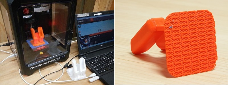 青いスポンジがむしれます