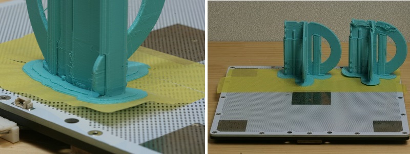 マスキングテープが短いと、はがれが発生しました。